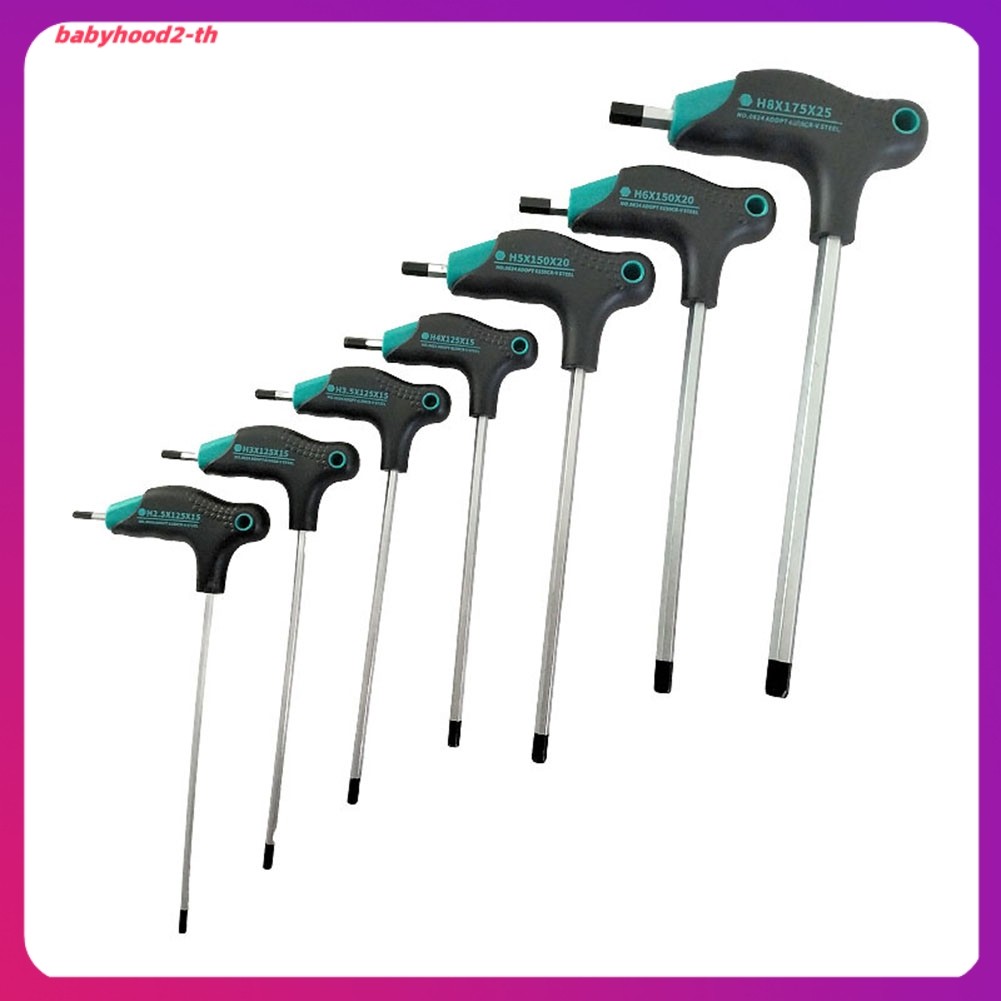 เสื้อคอเต่าผ้าฝ้าย combed
 1 ชิ้น T-type Hex Key ประแจ Spanner สําหรับ H2.5-H8 ไขควงหกเหลี่ยมซ่อมเคร