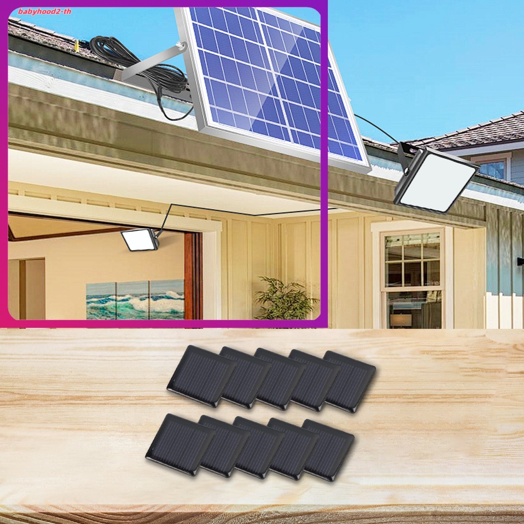 เสื้อคอเต่าผ้าฝ้าย combed
 10 ชิ้นสําหรับ Mini Solar Panel Cell 1.5V 60mA 0.09W 30 มม.x 30 มม.สําหรั
