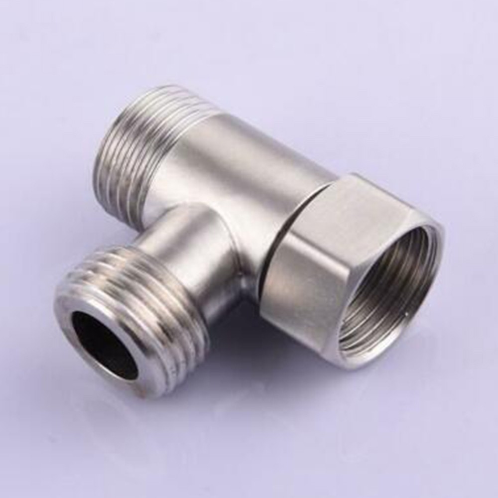 เสื้อคอเต่าผ้าฝ้าย combed
 ห้องน้ํา 304 ทองแดง T อะแดปเตอร์ G1/2" T-Valve สําหรับ Bath Bidet Sprayer