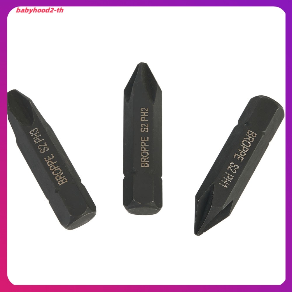 เสื้อคอเต่าผ้าฝ้าย combed
 3 ชิ้น 36 มิลลิเมตร Hex Shank Cross ไขควงไฟฟ้า Bits ชุด PH1 PH2 PH3