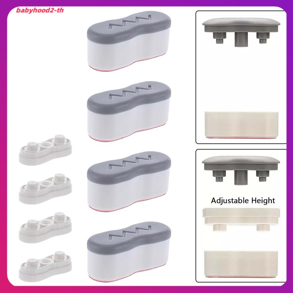 เสื้อคอเต่าผ้าฝ้าย combed
 4 ชิ้น Bidet แผ่นเพิ่มความสูงที่นั่งชักโครก Risers กันชนฝาชักโครก