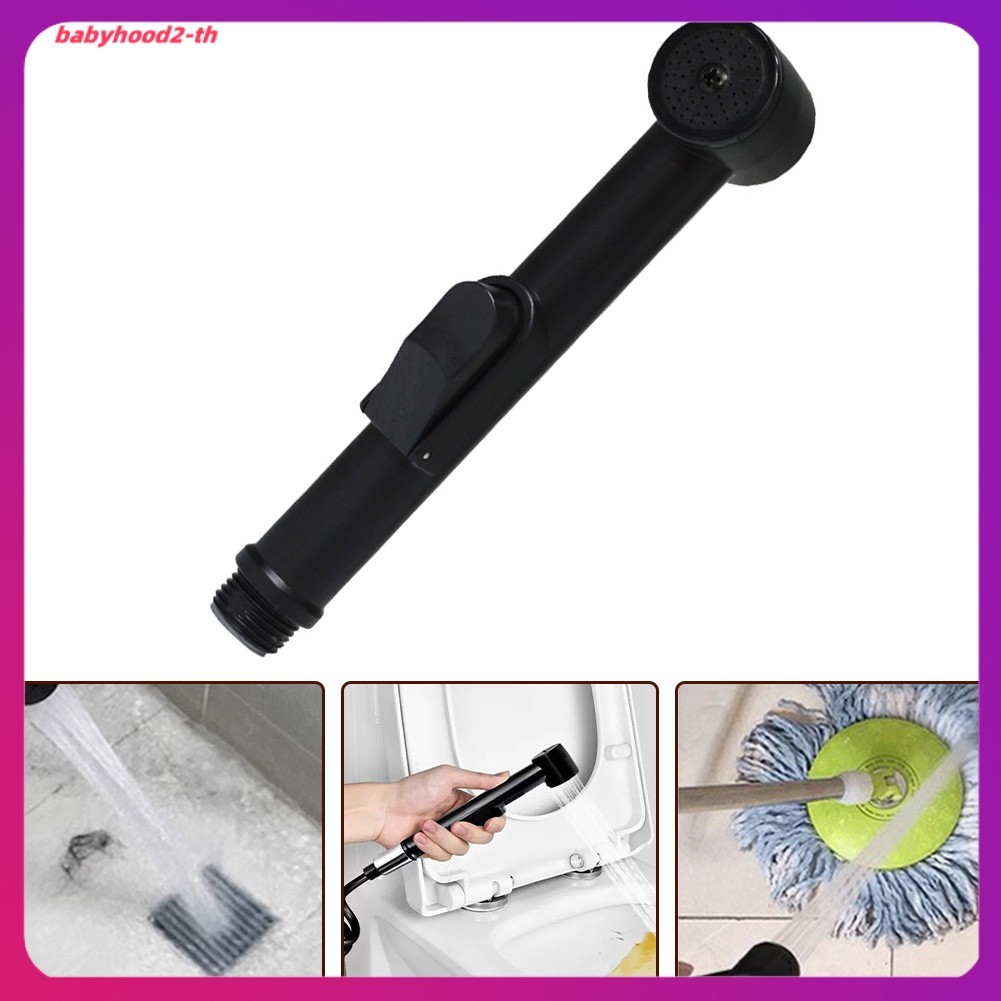 เสื้อคอเต่าผ้าฝ้าย combed
 สีดํา ABS Sprayer ห้องน้ํามือถือ Bidet Shattaf สเปรย์ hower หัวหัวฉีด