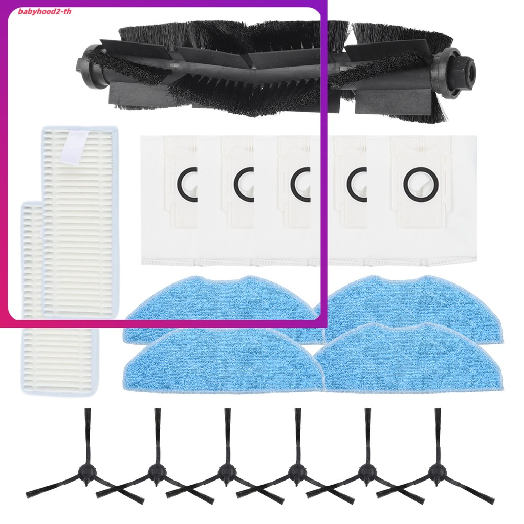 เสื้อคอเต่าผ้าฝ้าย combed
 หลักแปรงด้านข้างกรอง Mop ผ้ากระเป๋าชุดสําหรับ 360 สําหรับ Botslab S8 Plus