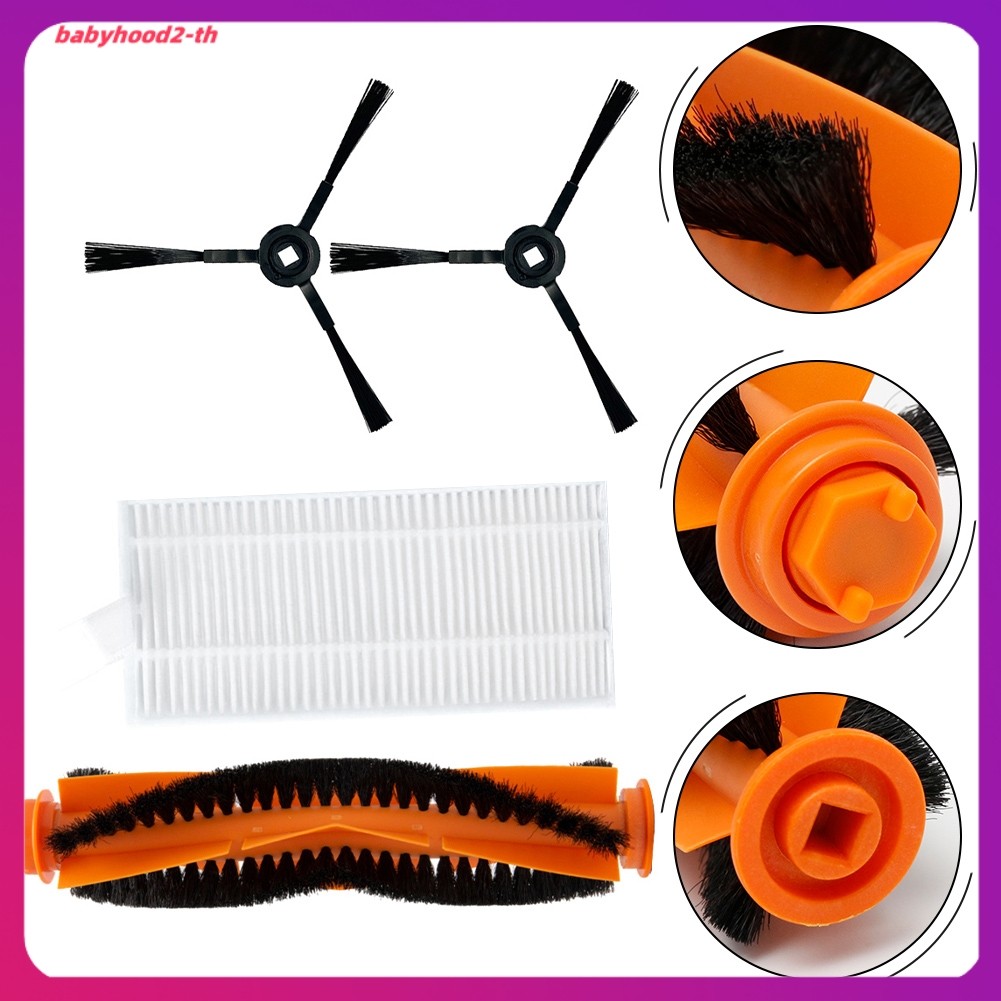 เสื้อคอเต่าผ้าฝ้าย combed
 สําหรับ Blaupunkt BPK-VCBB1XTE อะไหล่อุปกรณ์เสริมแปรงหลักแปรงด้านข้างชุดก