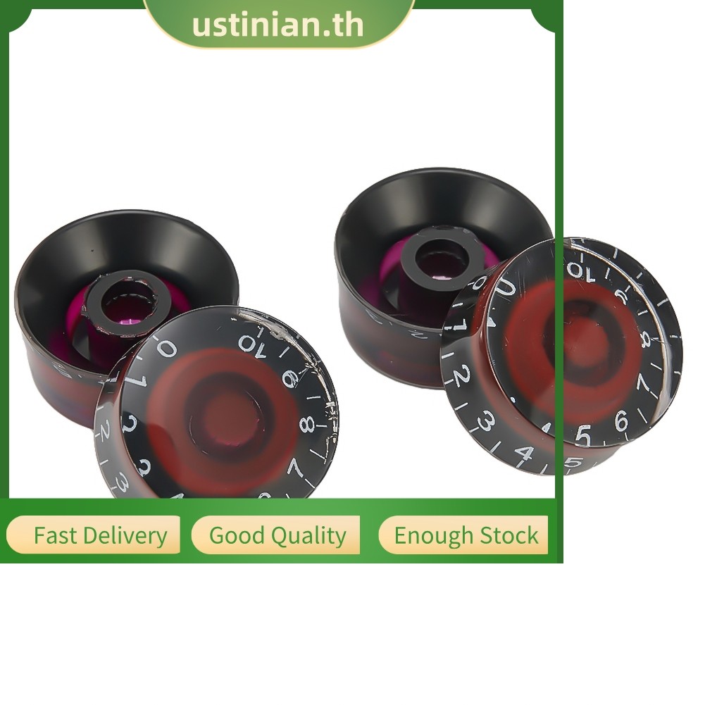 UTIA⭐4 ชิ้นกีตาร์ควบคุมความเร็วลูกบิด Volume Tone Knob สําหรับ Les Paul กีตาร์อุปกรณ์เสริม