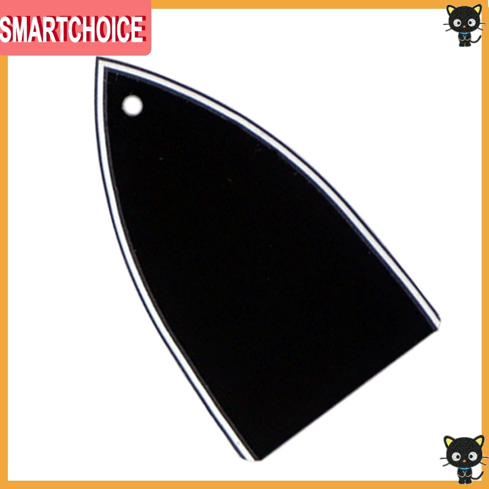 <SMARTCHOICE> 1 หลุม 3 Ply Truss Rod Cover สําหรับกีตาร์ไฟฟ้าอุปกรณ์เสริมทดแทนสีดํา❀