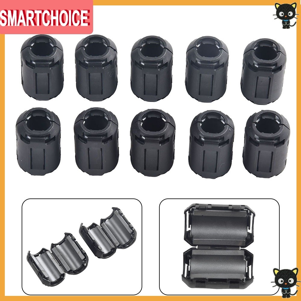 <SMARTCHOICE> 10xTDK Ferrite Core Noise Suppressor Filter Ring Cable Clip On Wire RFI EMI❀