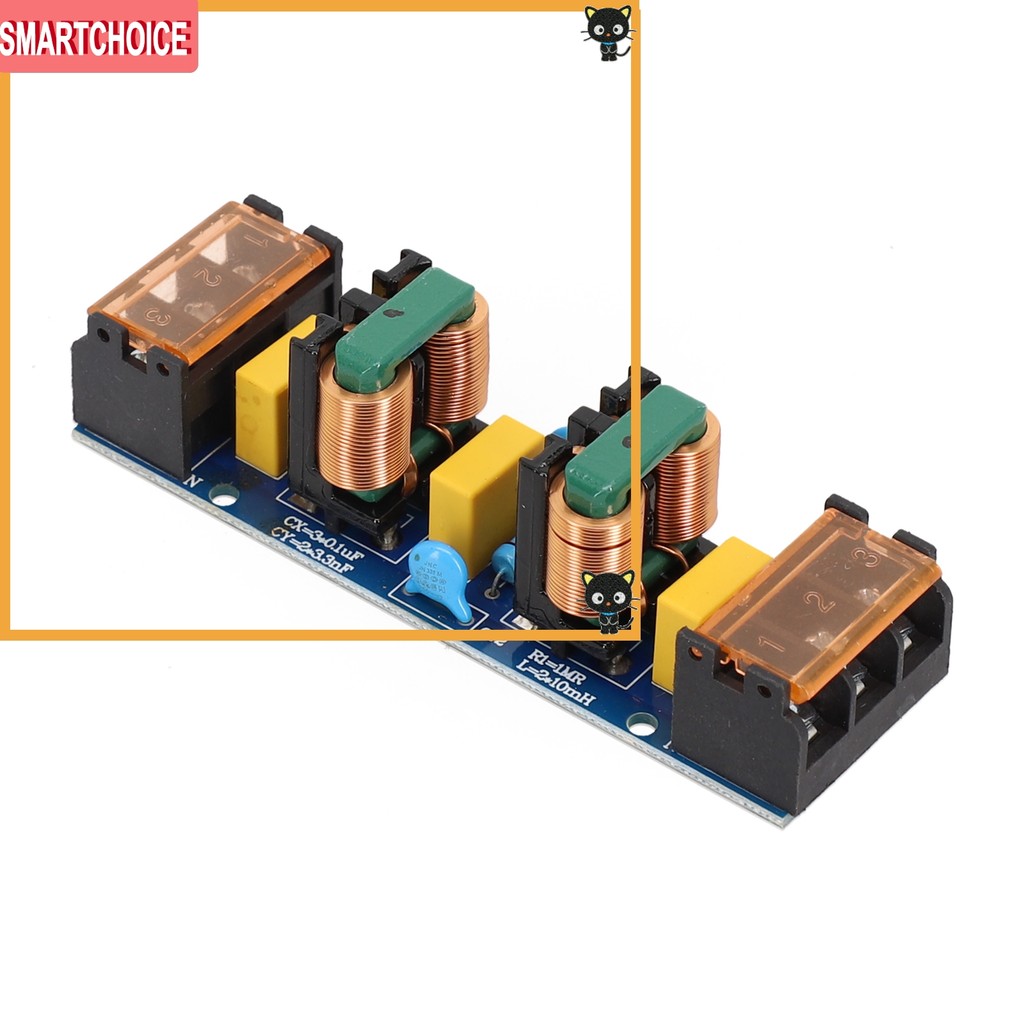 <SMARTCHOICE> 25A Power Filter EMI High-frequency Two-stage Power Low-pass Filter Board❀