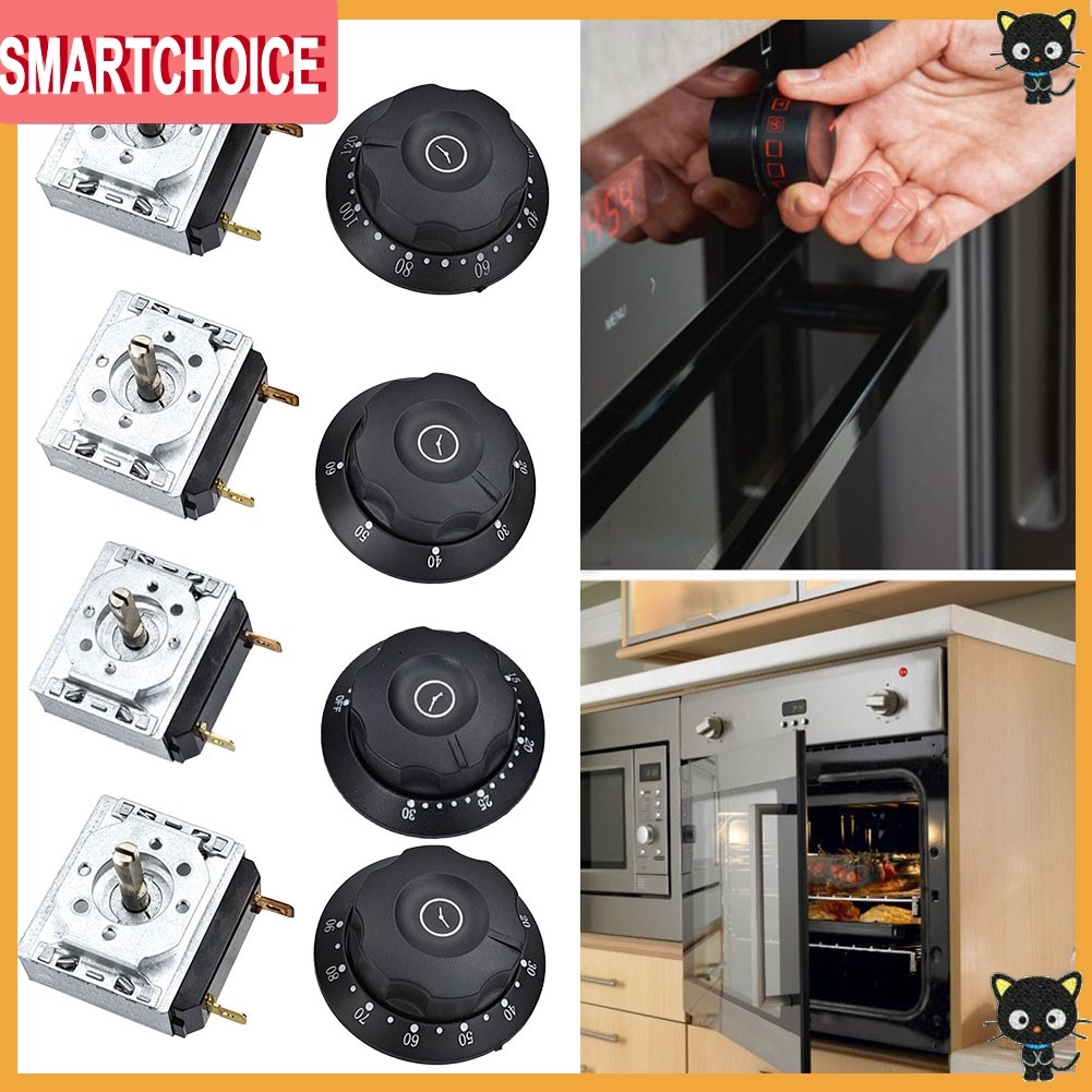 <SMARTCHOICE> 30/60/90/120 Min Timer Switch เตาอบไมโครเวฟหม้อหุงข้าว Timer Switch พร้อม Bell❀