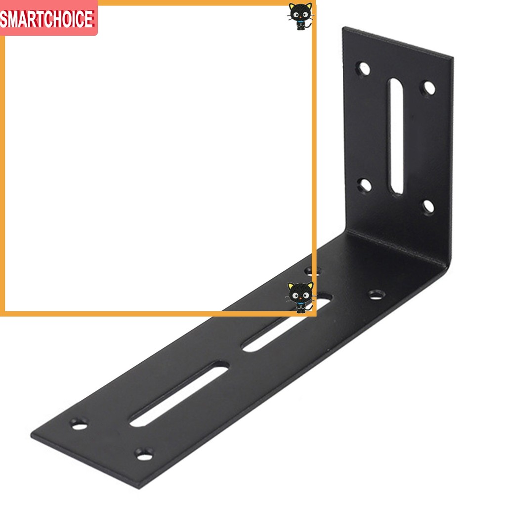 <SMARTCHOICE> 1 ชิ้น Heavy Duty Industrial L Shape Adjustable Corner Shelf Brackets❀
