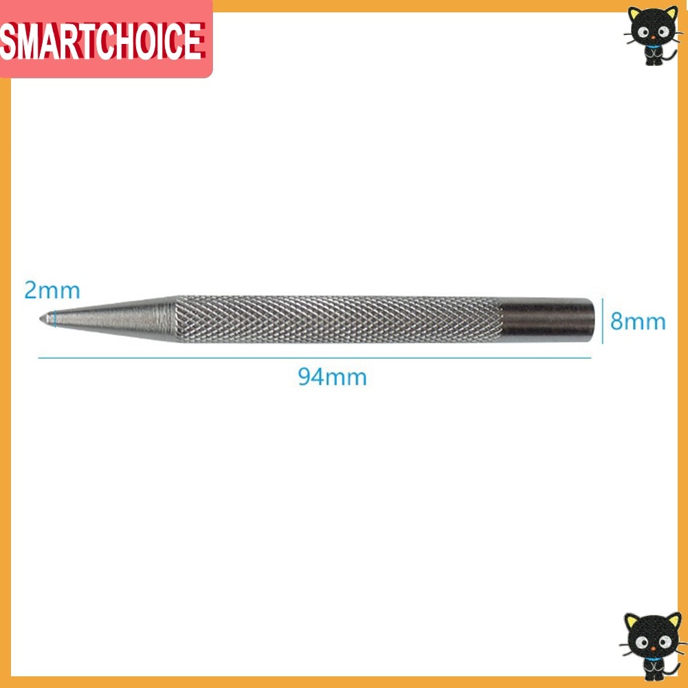 <SMARTCHOICE> 1PC Center Punch Non-slip Handle Tapered Punch Point Punch Locator Chisel Punch❀