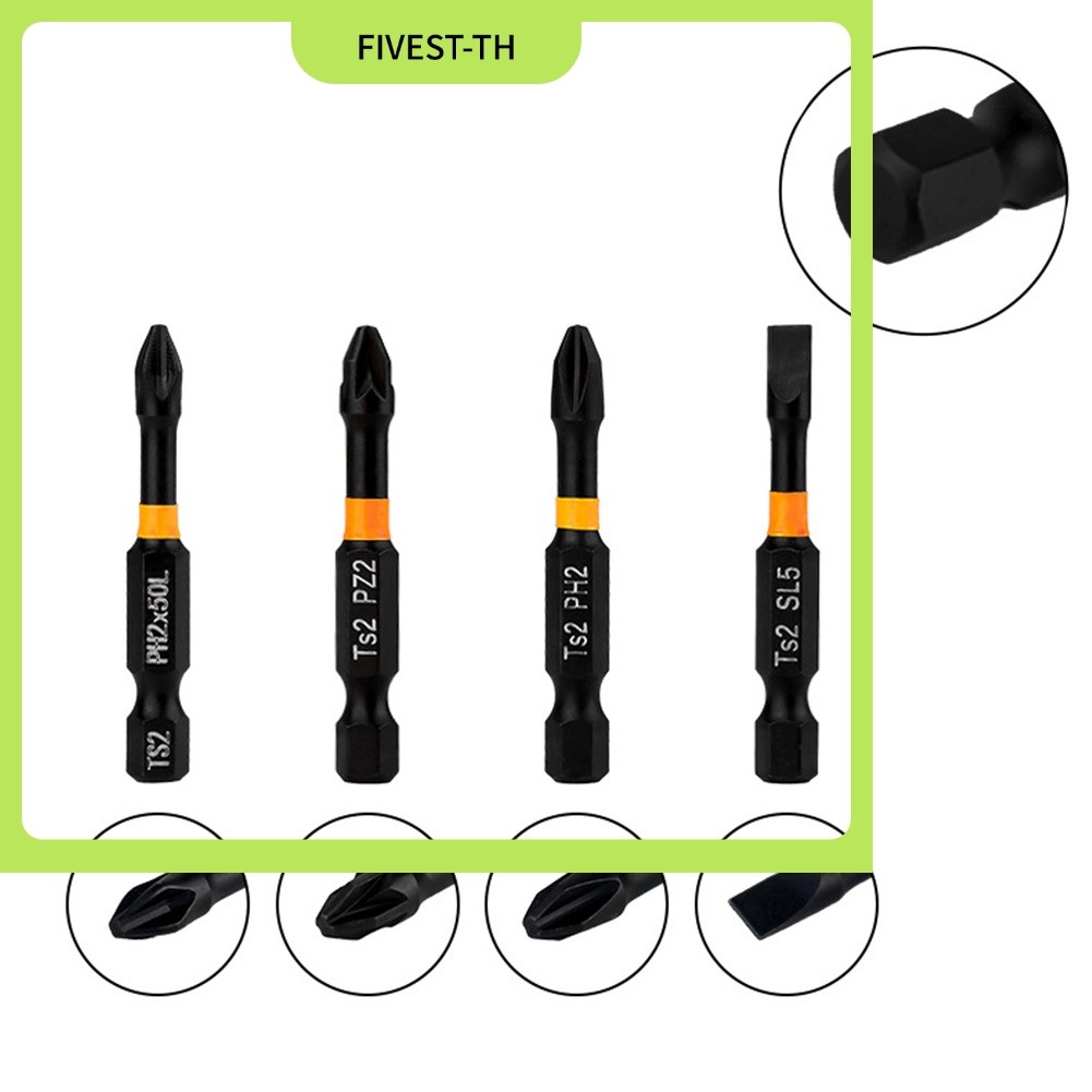 FIVEST1ชิ้นไขควงบิตหกเหลี่ยมจับบิตข้ามหนึ่ง-Word Bit Batch Head