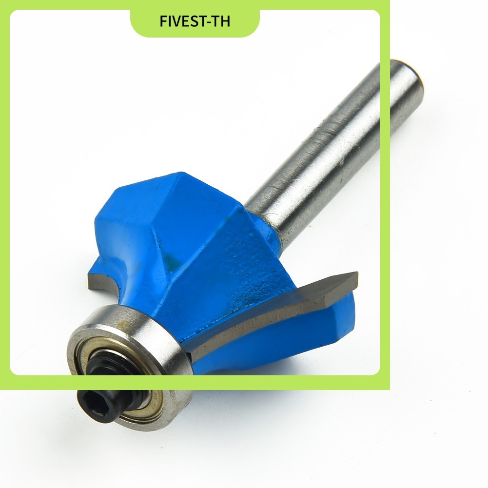 FIVEST1/4" Shank 3/8" Radius Round Over Router Bit งานไม้เครื่องตัดมิลลิ่งเครื่องมือ