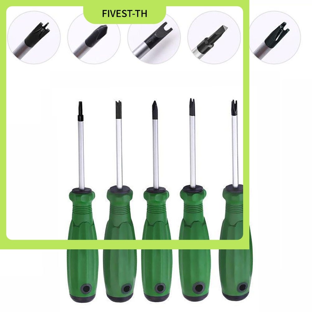 FIVEST1/4/5PCS Magnetic UY Triangle Cross ไขควงเครื่องมือสําหรับ Home Hand Repair เครื่องมือ