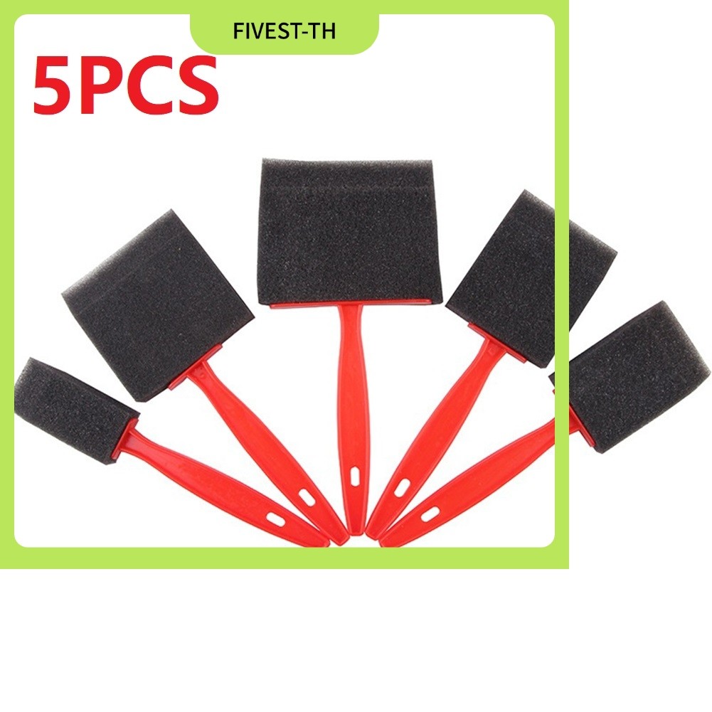 FIVEST5PCS ฟองน้ําโฟมแปรงทาสีคราบน้ํามันโพลียูรีเทน Craft Art แปรงทาสีชุด