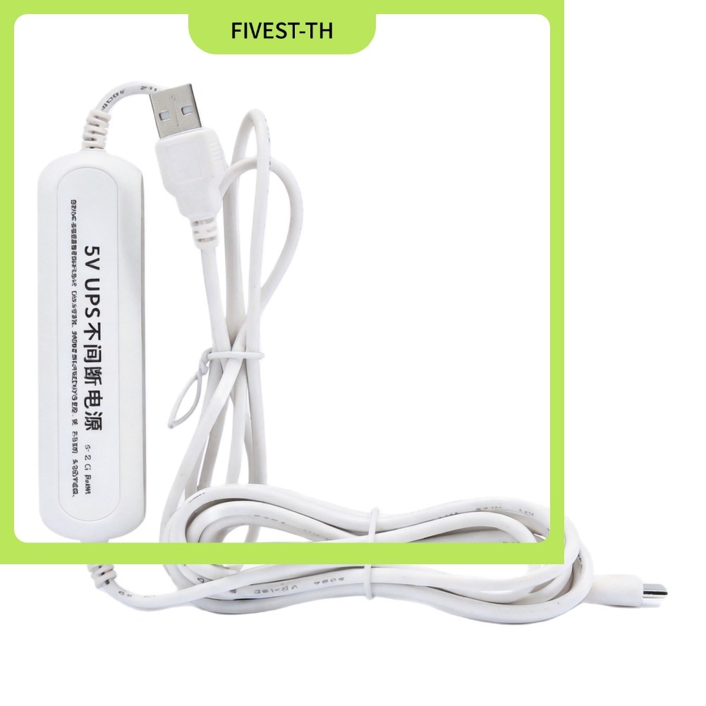FIVEST5V 2A UPS เครื่องสํารองไฟสําหรับกล้องรักษาความปลอดภัยพร้อมพอร์ต Type-C