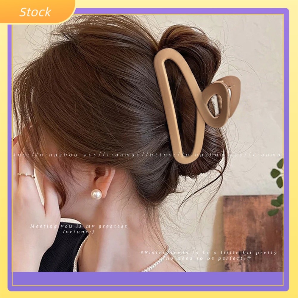 ELE-NEWLarge Hair Claw คลิปสําหรับผมหนาเด็กอุปกรณ์เสริมผม 11 ซม.ทองเหลือง Claw คลิป