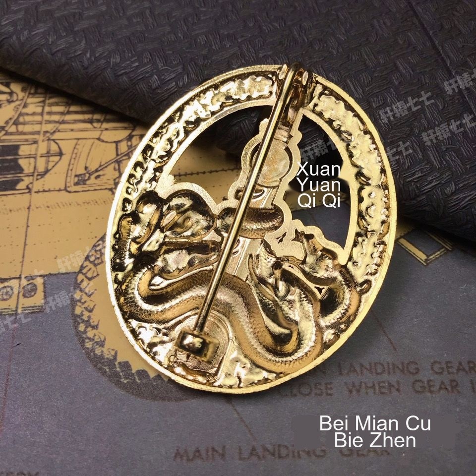 เหรียญ Prussia ของเยอรมัน Will Gold Badge พินหนาคัดลอกดั้งเดิม