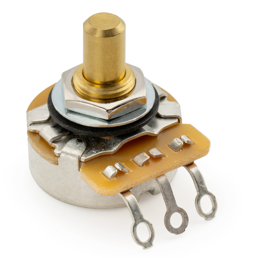 CTS 450G A250K หม้อทองเหลืองเพลาสั้น 1/4 นิ้ว 10% เสียง Taper Potentiometer สําหรับกีตาร์ไฟฟ้าเบส