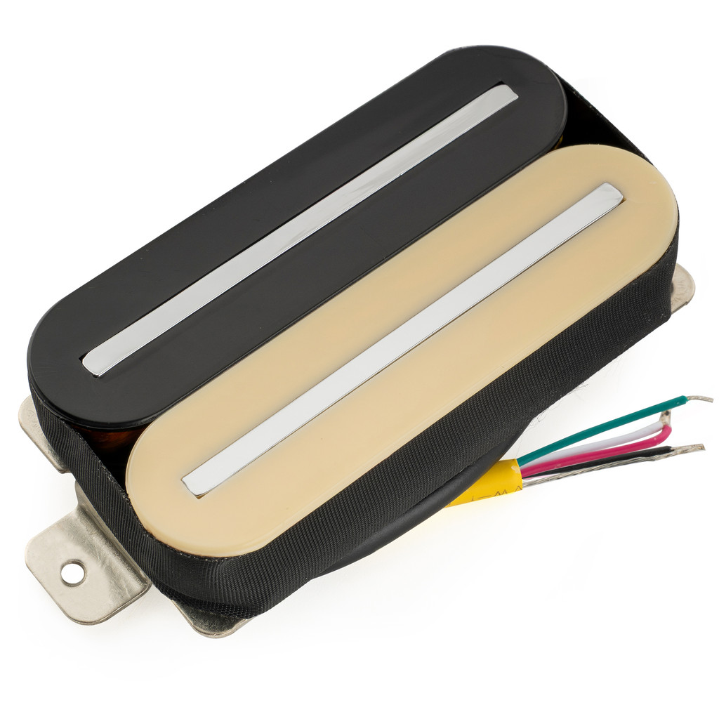 Musiclily Pro HH-DJRC เซรามิค Rail Blade Humbucker Bridge Pickup 14.5K สําหรับกีตาร์ไฟฟ้า, Zebra