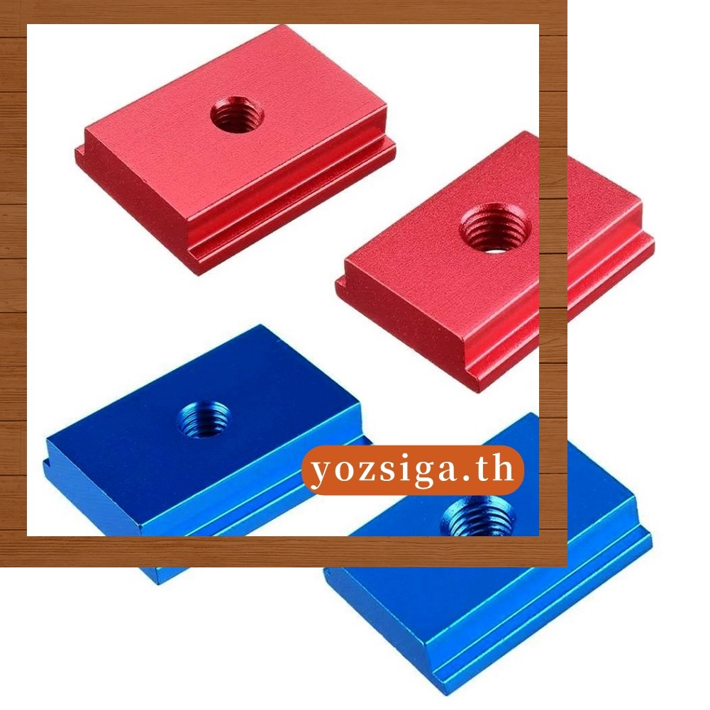 [ZISG]1 PC M6/M8 T-track Slider อลูมิเนียม T Slot Nut สําหรับเครื่องมืองานไม้สีแดง/สีฟ้า