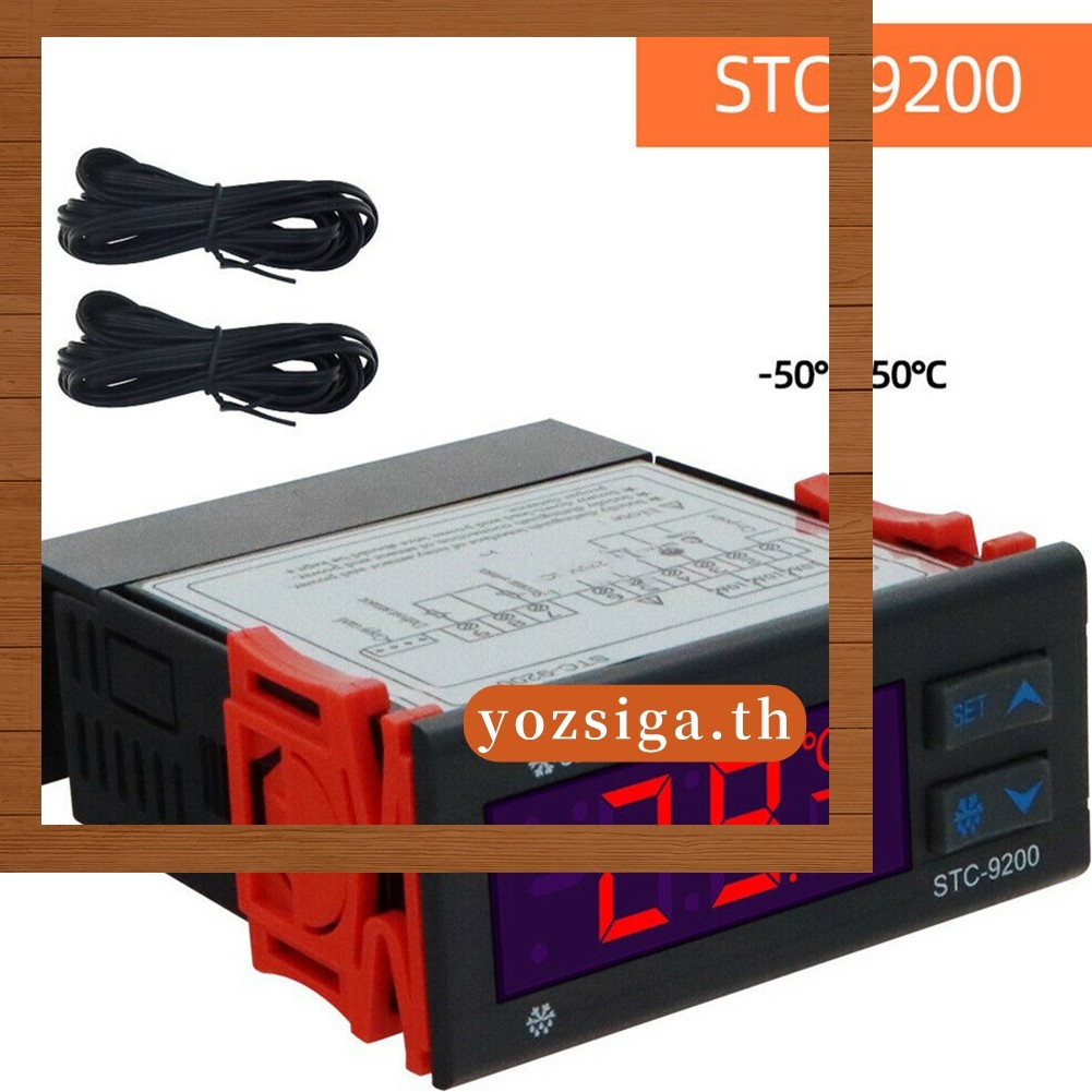 [ZISG]AC 220V เครื่องควบคุมอุณหภูมิแบบดิจิตอล STC-9200 รวมสารละลายน้ําแข็งสองเซ็นเซอร์
