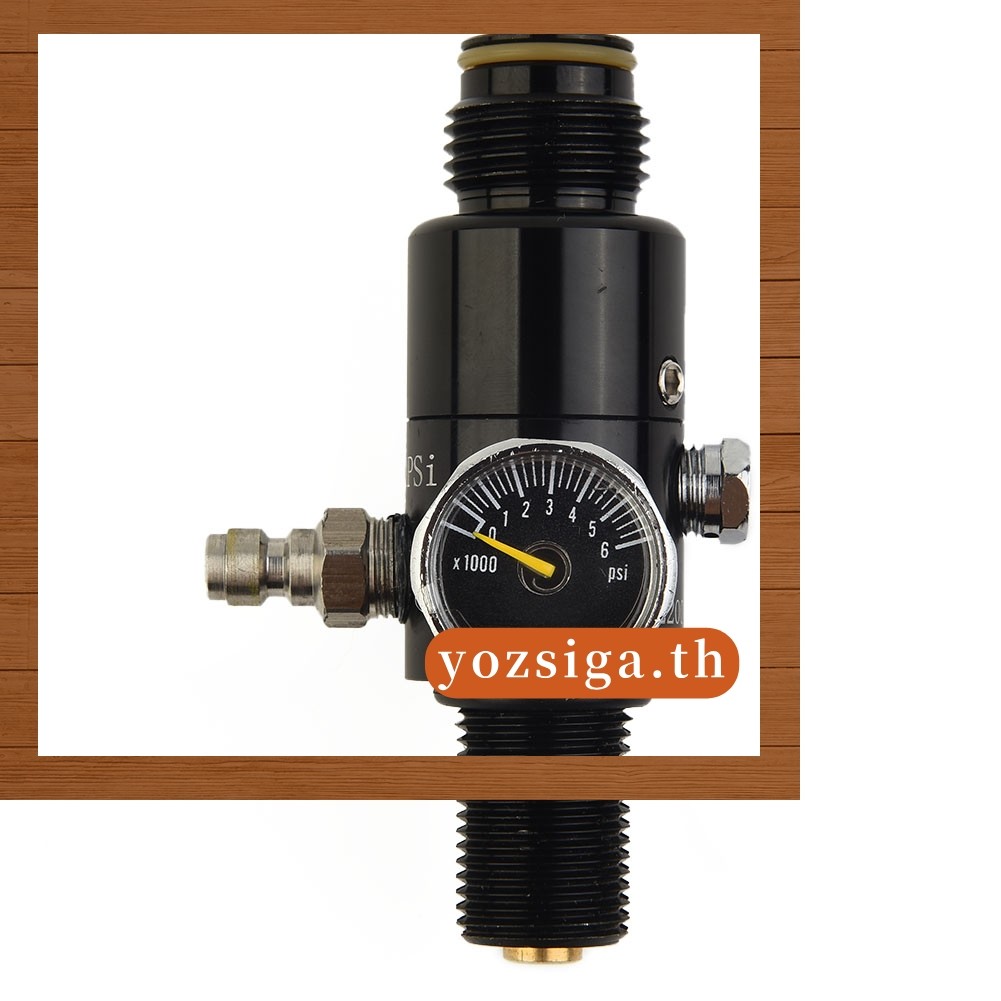 [ZISG]เครื่องควบคุมวาล์ว PCP ด้าย 4500PSI HPA เอาต์พุต 2200PSI M18x1.5