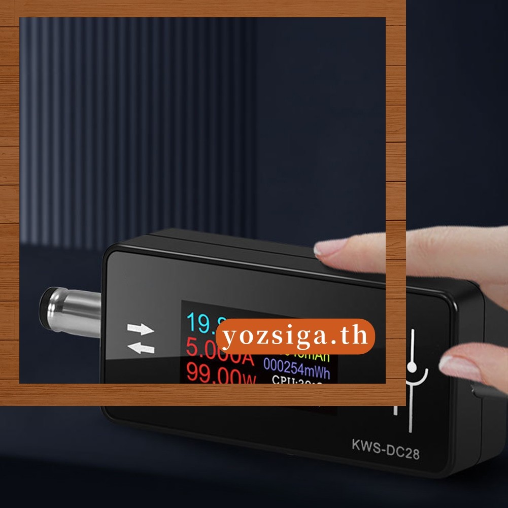 [ZISG]KWS-DC28 เครื่องทดสอบอินเทอร์เฟซ 4-30V 12A เครื่องทดสอบแรงดันไฟฟ้าและกระแส 0.96 นิ้ว