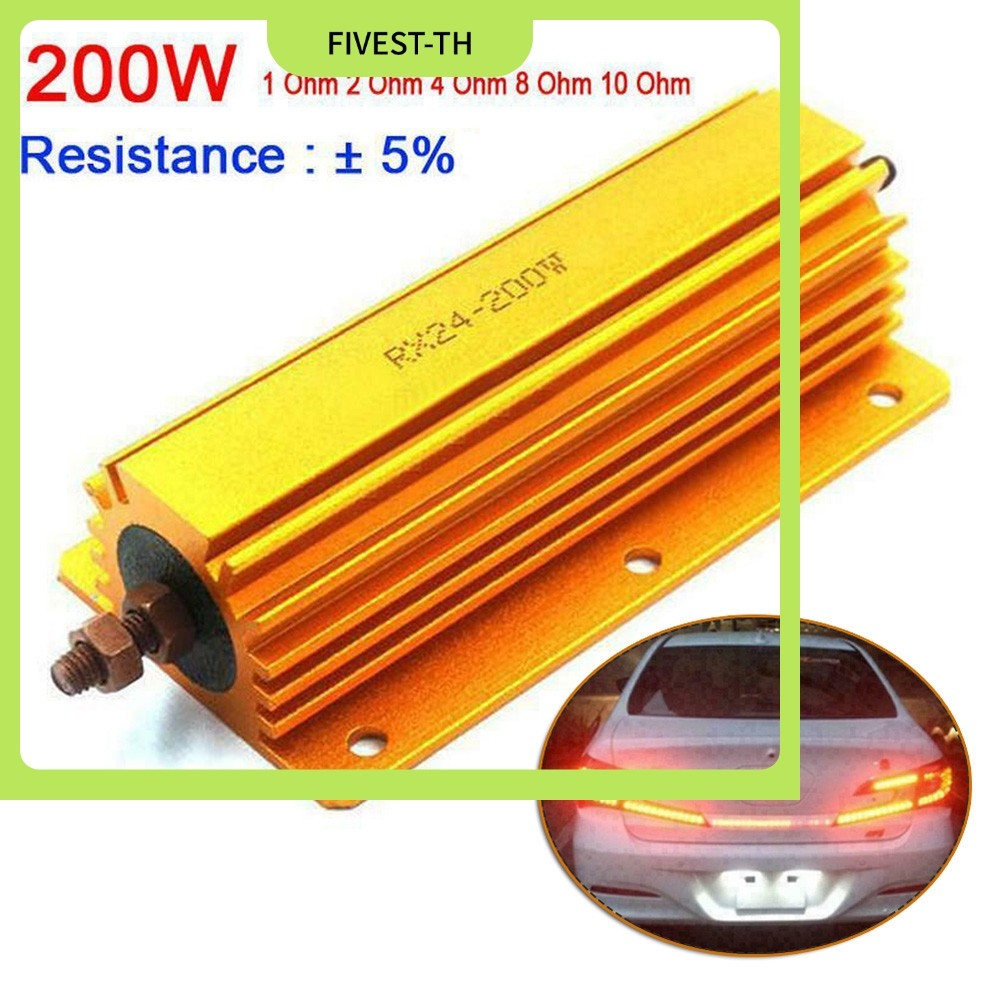 ในสต็อก1ohm 2ohm 4ohm 8ohm 8R 200W Watt Power Metal Resistor 4 Tube Amp Test Load
