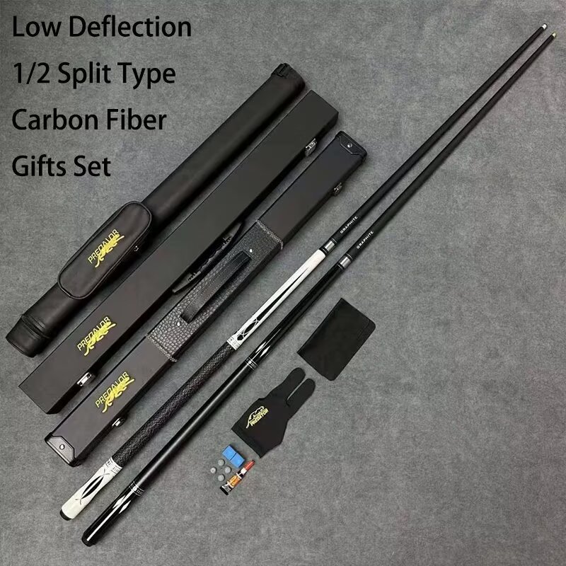 10/11.5/13 มม. Predator คาร์บอนไฟเบอร์ Ako บิลเลียด Cue Stick 1/2 แยกประเภท Joint Smooth Stroke Maple Jump Break สระว่ายน้ํา Cue Professional สําหรับ 9-ball และ 8-ball 19oz 147 ซม.