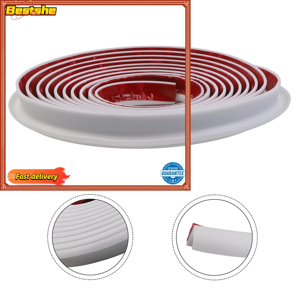 xkyf 5M RV Rain Gutter 1/2 "ความสูงรางหยด PVC Rain Strip หลังคา J Shape Rain Gutter