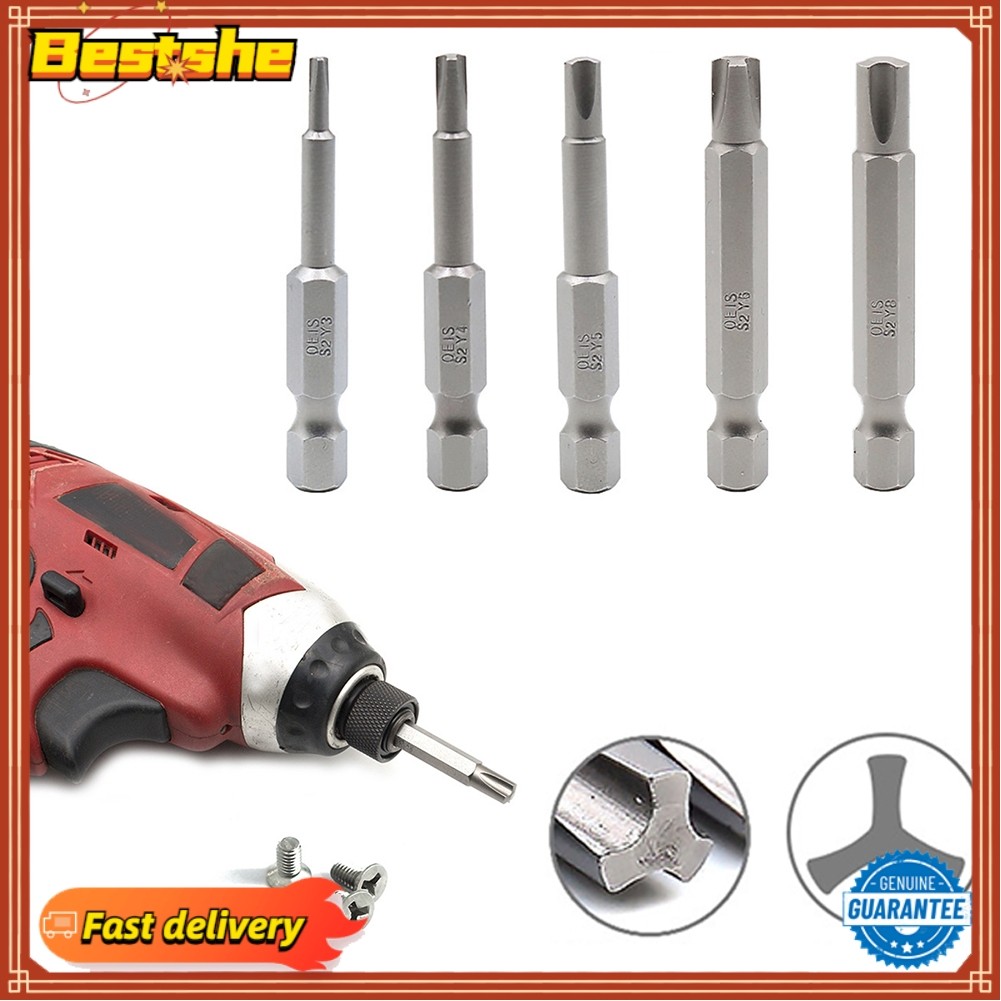 xkyf 50 มม.สําหรับ Tri-wing Y รูปไขควง Bits 1/4 นิ้ว Hex Shank Y ประเภท Y3 Y4 Y5 Y6