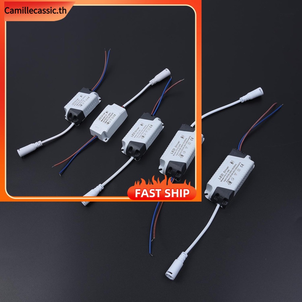 [CAMILLES]AC90~265V 3~24W LED Driver Power Supply Adapter Transformer สําหรับไฟ LED