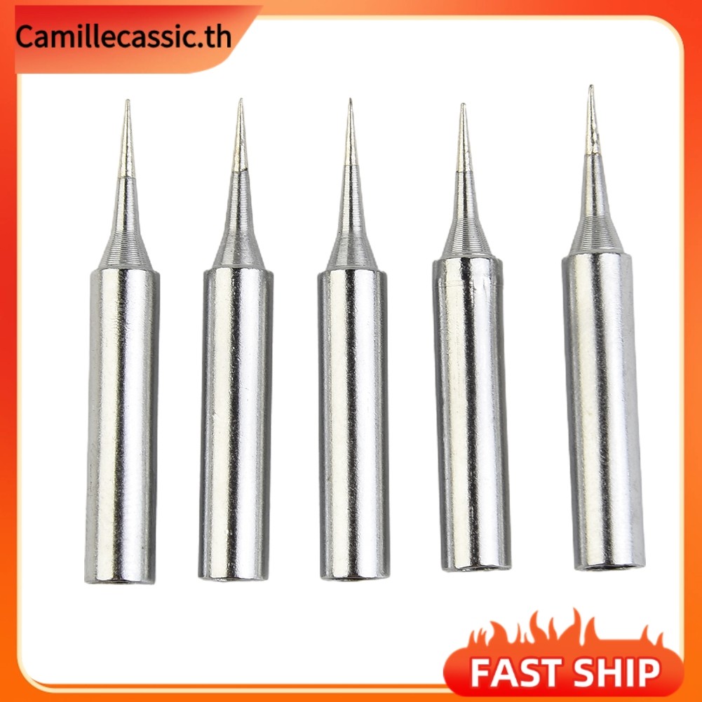 [CAMILLES]5 ชิ้นตะกั่วฟรีเปลี่ยนเครื่องมือบัดกรีบัดกรีเหล็กเคล็ดลับหัว 900m-TI 936 737