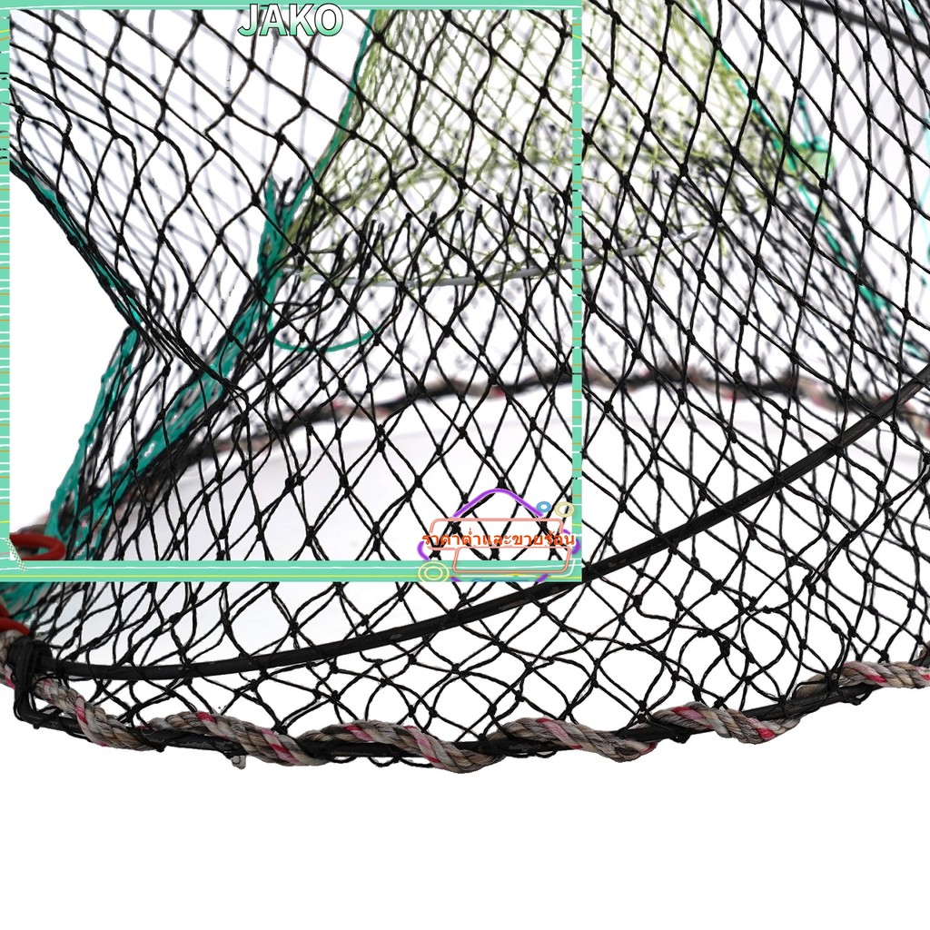 JAKO HOTFishing Bait Crab Trap สําหรับปูกุ้งก้ามกรามและกุ้ง,อุปกรณ์ตกปลาแบบพับได้