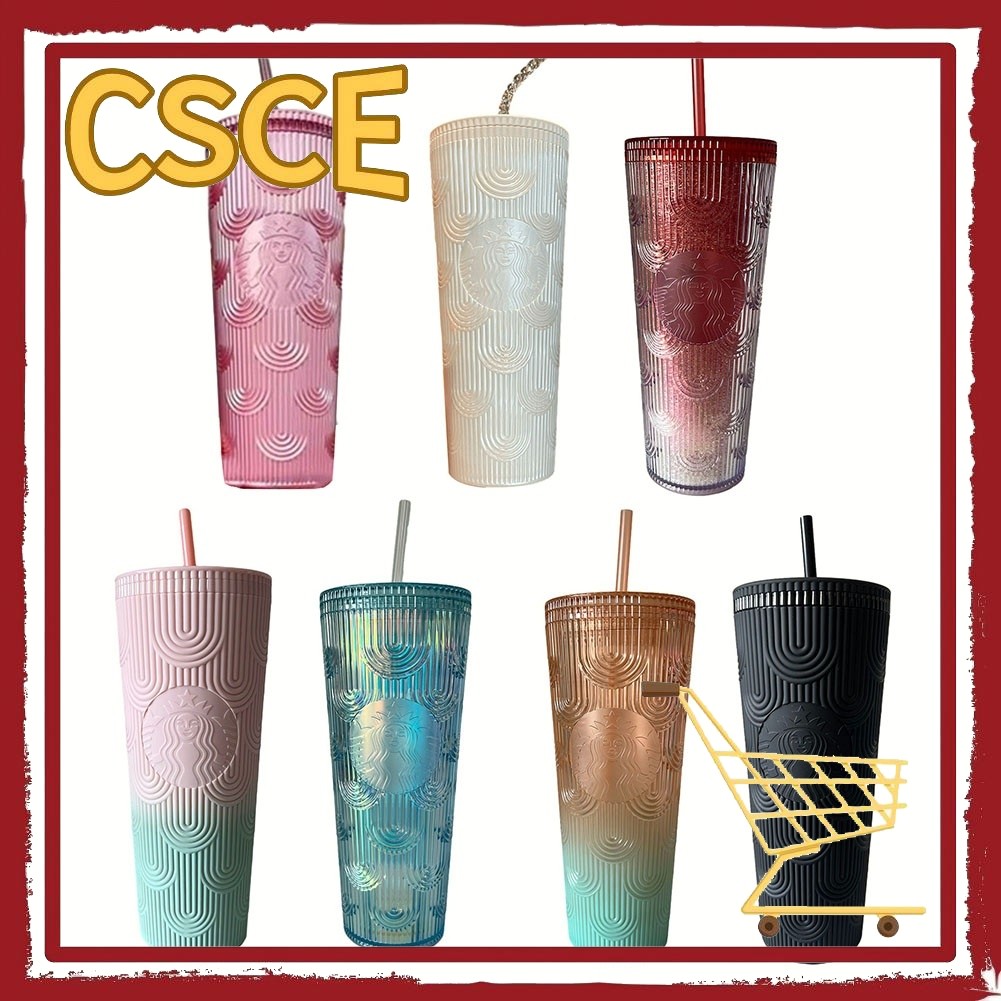 [CSCE]สําหรับStarbucks Cup Siren Mermaid GoddessสําหรับAuroraถ้วยฟางความจุขนาดใหญ่ 700ml