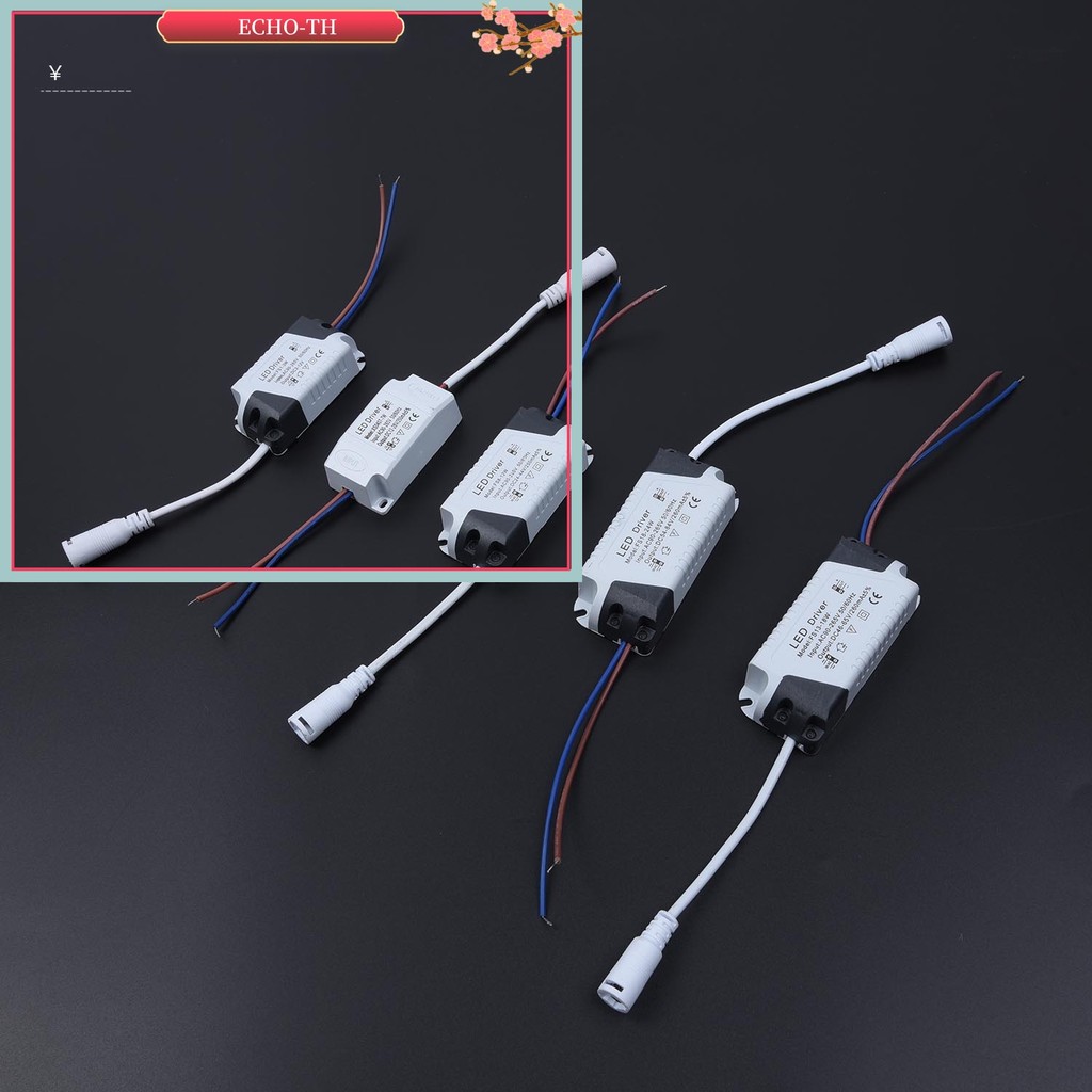 ECHO⭐AC90~265V 3~24W LED Driver Power Supply Adapter Transformer สําหรับไฟ LED