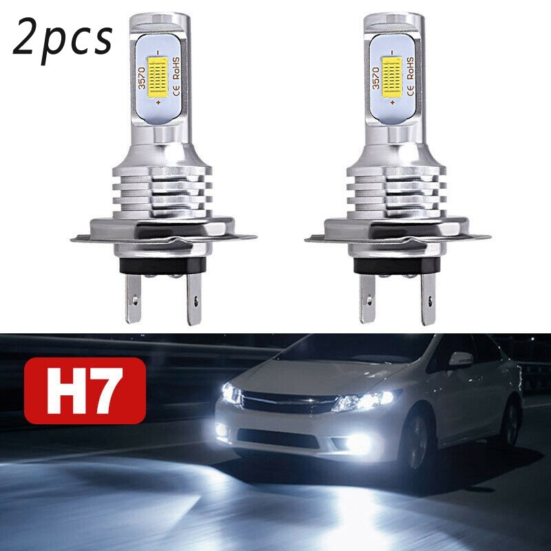 [CAMILLES]H7 หลอดไฟหน้า LED ไฟ High Low Beam 55W 8000LM 6000K Super Bright