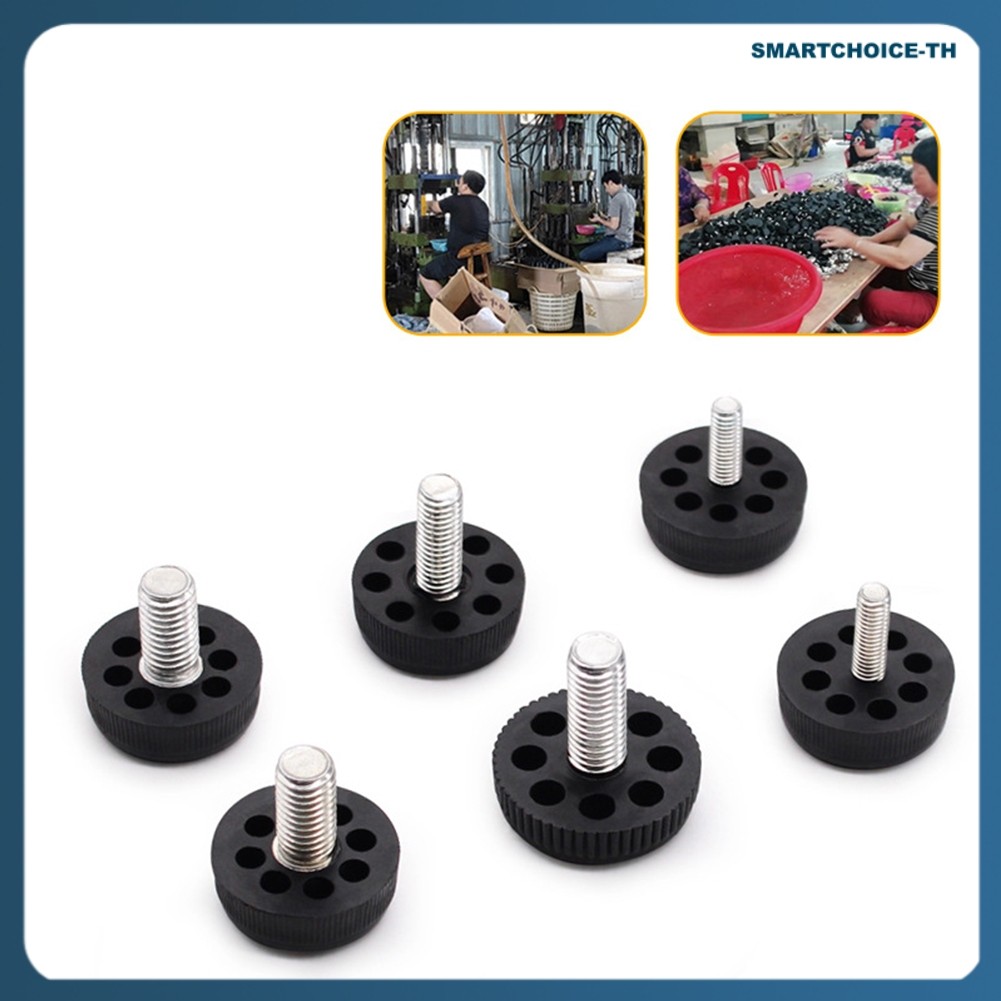 ⛤SMART-518⛤ เท้าปรับความสูงได้ ฐานพลาสติก 10 Pack Screw in [sartchoice-th]
