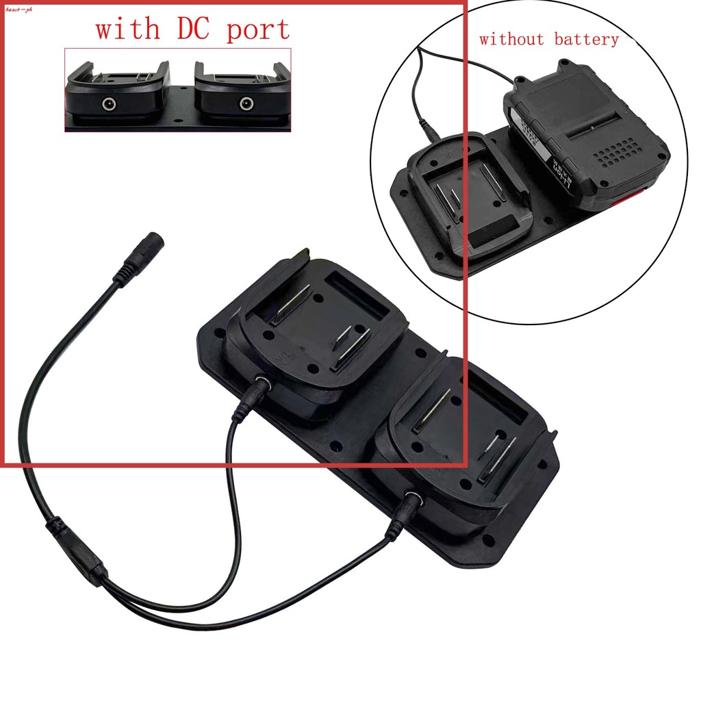 5.19 อะแดปเตอร์ชาร์จแบตเตอรี่ Dual Port สําหรับ BL1830 BL1840 พร้อมสายชาร์จเร็ว