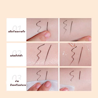 อายไลเนอร์ดินสออายไลเนอร์สีดำแต่งหน้าอายไลเนอร์กันน้ำติดทนนานคุณภาพดีกันน้ำและกันเหงื่อ