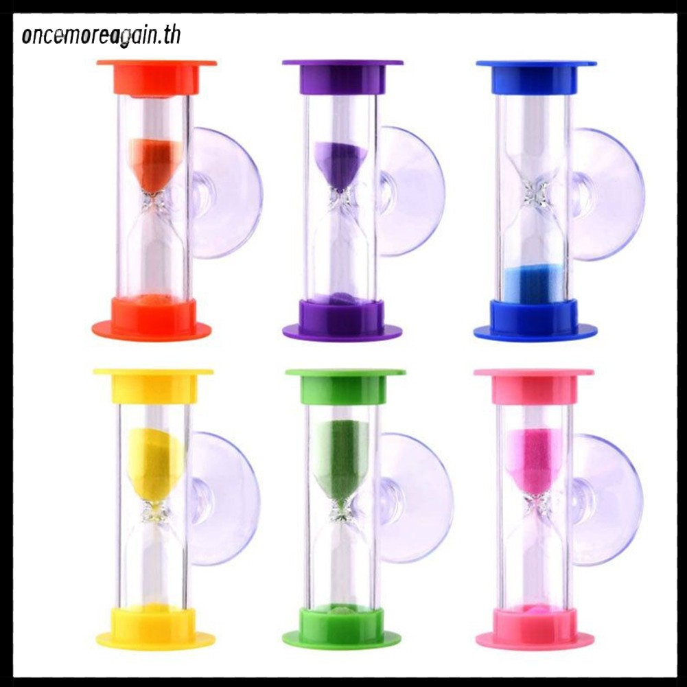 [ONCEMORG]2 Min Blue Sand No Battery Shower Timer ประหยัดน้ํา Needed Tooth Brushing Timer