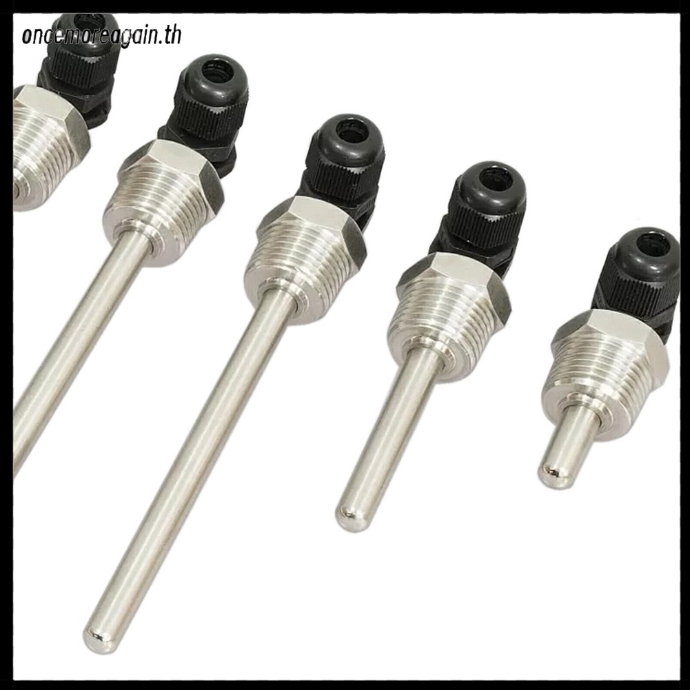 [ONCEMORG]30-200 มม. Thermowell 304 สแตนเลส 1/2 BSP G ด้ายสําหรับเซ็นเซอร์อุณหภูมิ