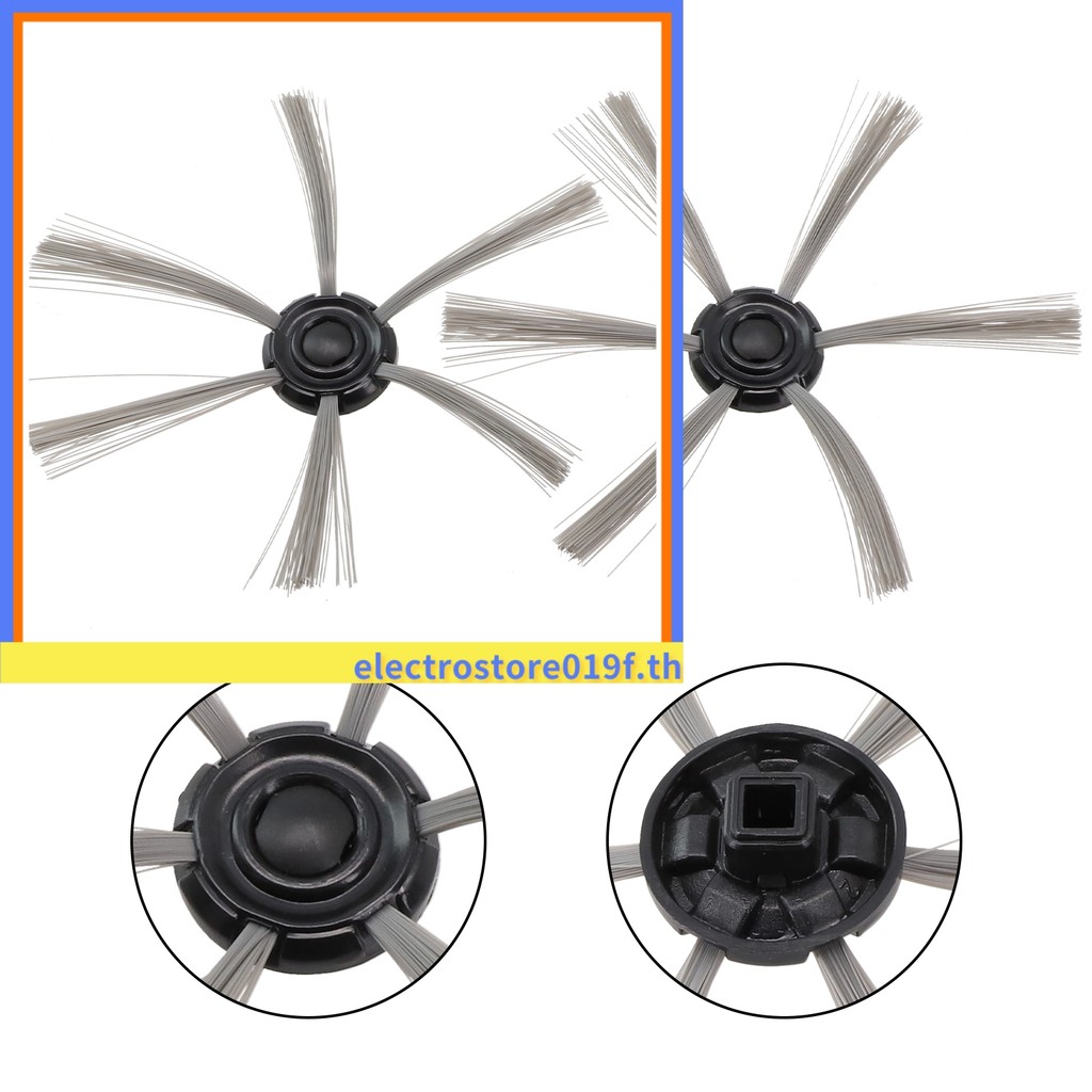 [ELECT]แปรงข้าง 2 ชิ้นสําหรับอุปกรณ์เสริมทดแทนเครื่องดูดฝุ่น Isweep S320