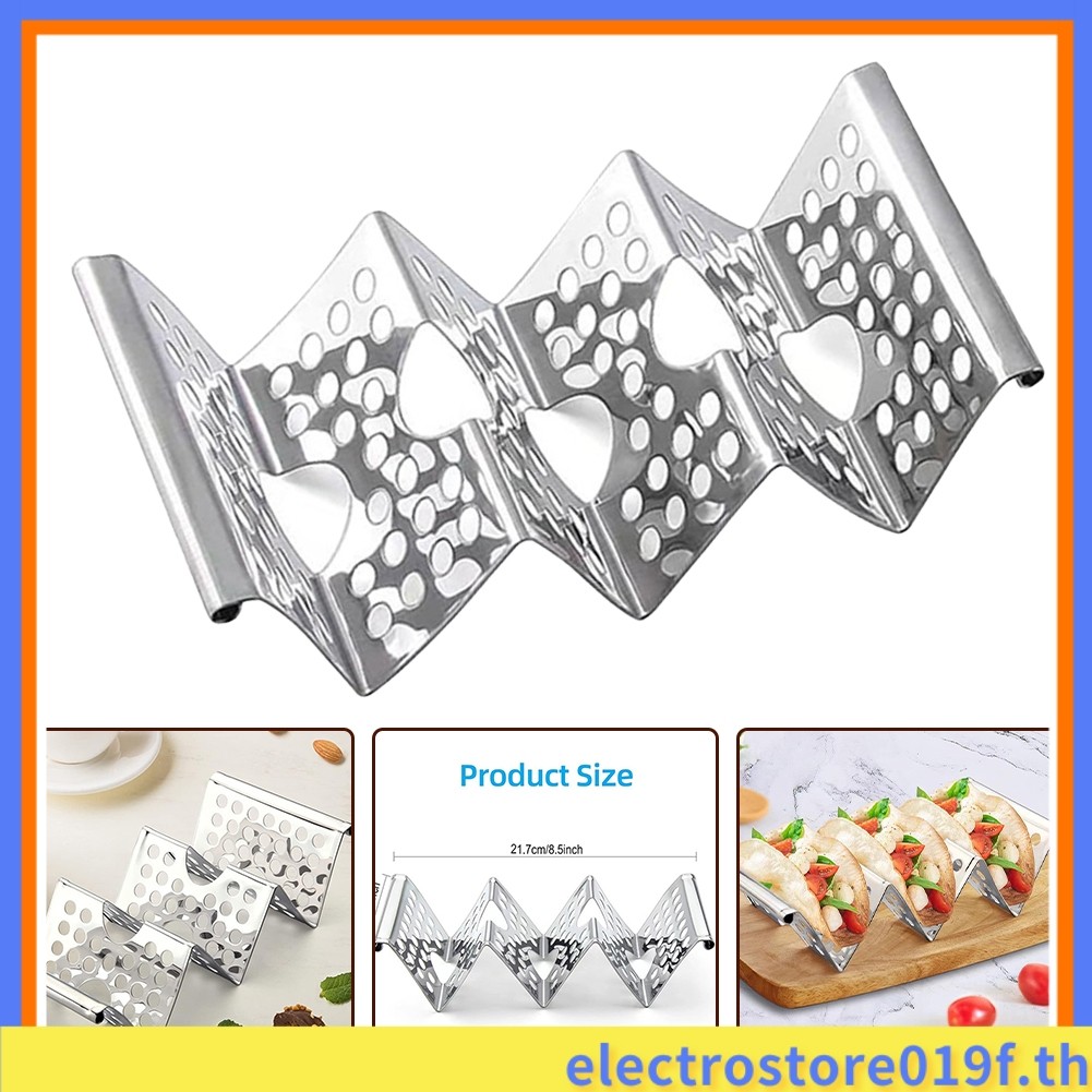 [ELECT]Taco Stand ที่วาง Taco สแตนเลสแต่ละสามารถถือขาตั้ง Taco ได้ 3 อันสําหรับปาร์ตี้