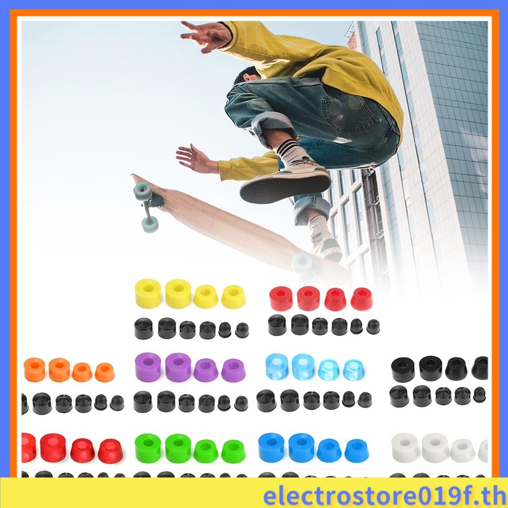[ELECT]Universal Skateboard Truck Rebuild Kit Bushing Washers Pivot Cups โช้คอัพ