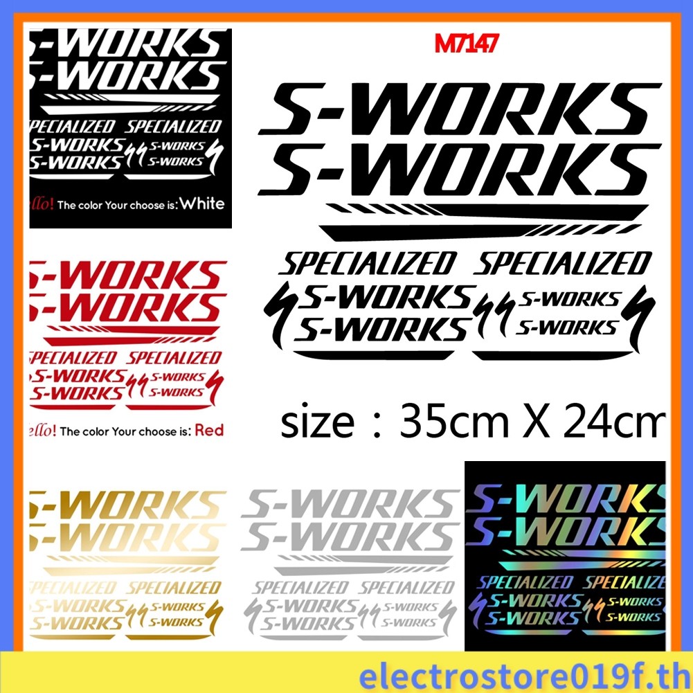 [ELECT]SPECIALIZED S-WORKS สติ๊กเกอร์รูปลอกสําหรับจักรยานเสือภูเขา/จักรยานเสือหมอบ