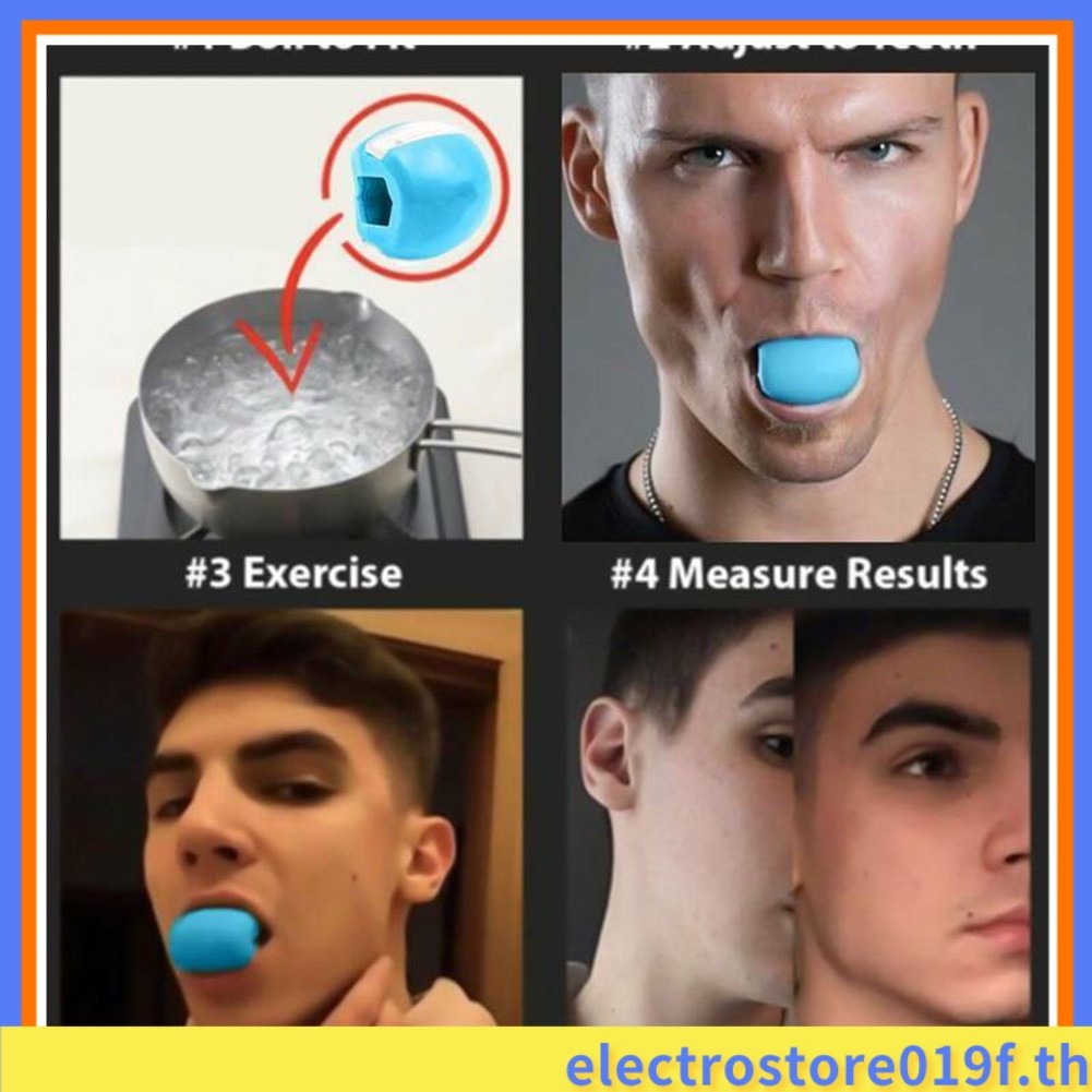[ELECT]JawLine การออกกําลังกาย Jawlineme Exerciser Fitness Ball คอ Face Toning Jaw