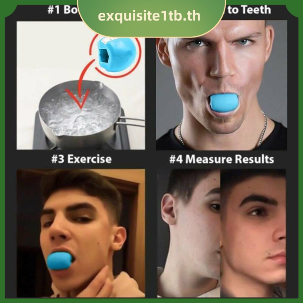 [EXQU]JawLine การออกกําลังกาย Jawlineme Exerciser Fitness Ball คอ Face Toning Jaw