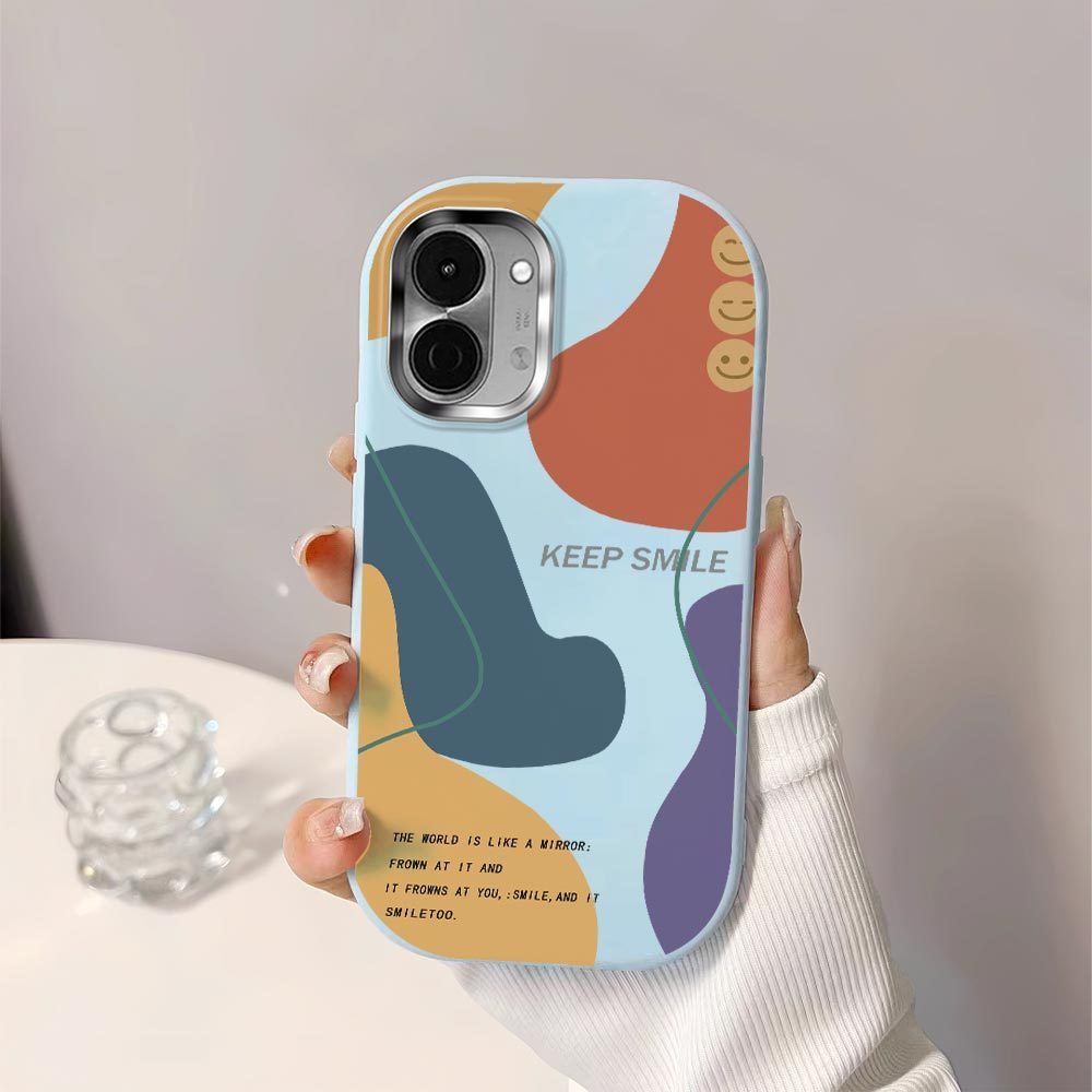 สําหรับ Tecno Spark Go 3 Smile Case Soft Original Liquid Silicone Casing